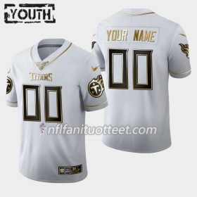 Lasten Tennessee Titans NFL Pelipaita Custom Nike Valkoinen Golden Edition 100th